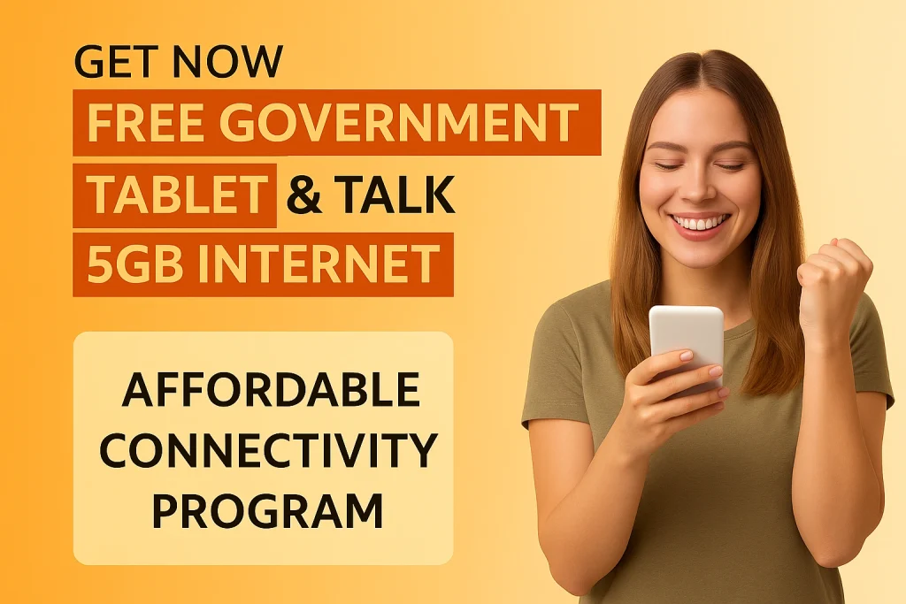 Free government tablet with Talk & Text